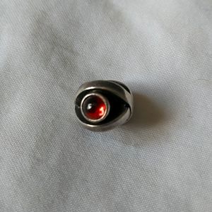 Pandora Bead with Red Glass Stones